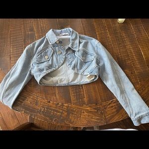 Zara Crop Denim Jacket